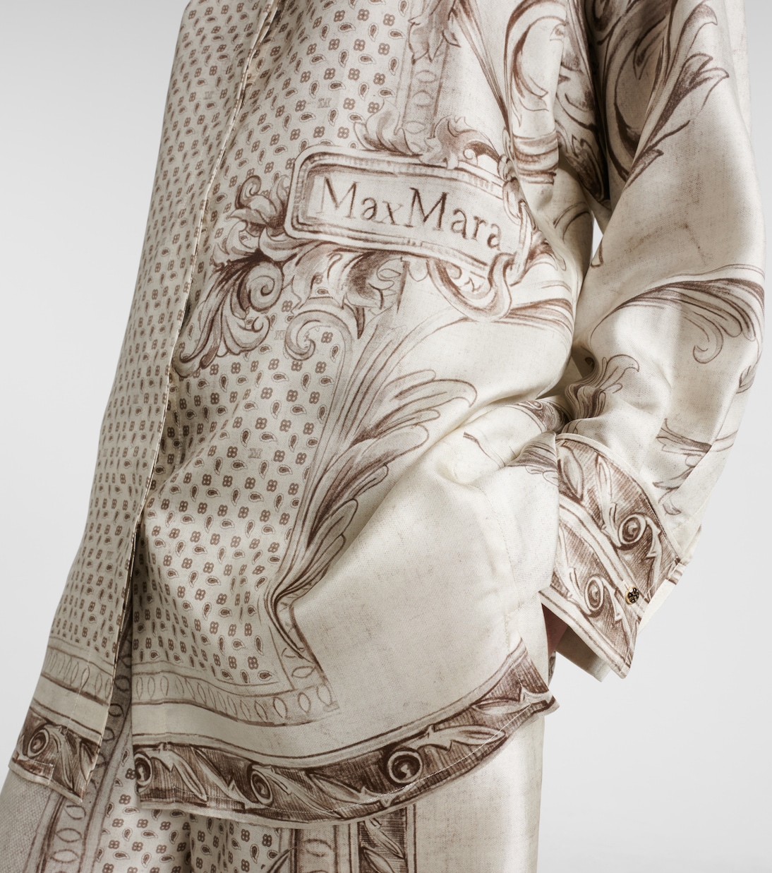 Grado printed silk satin shirt | Max Mara