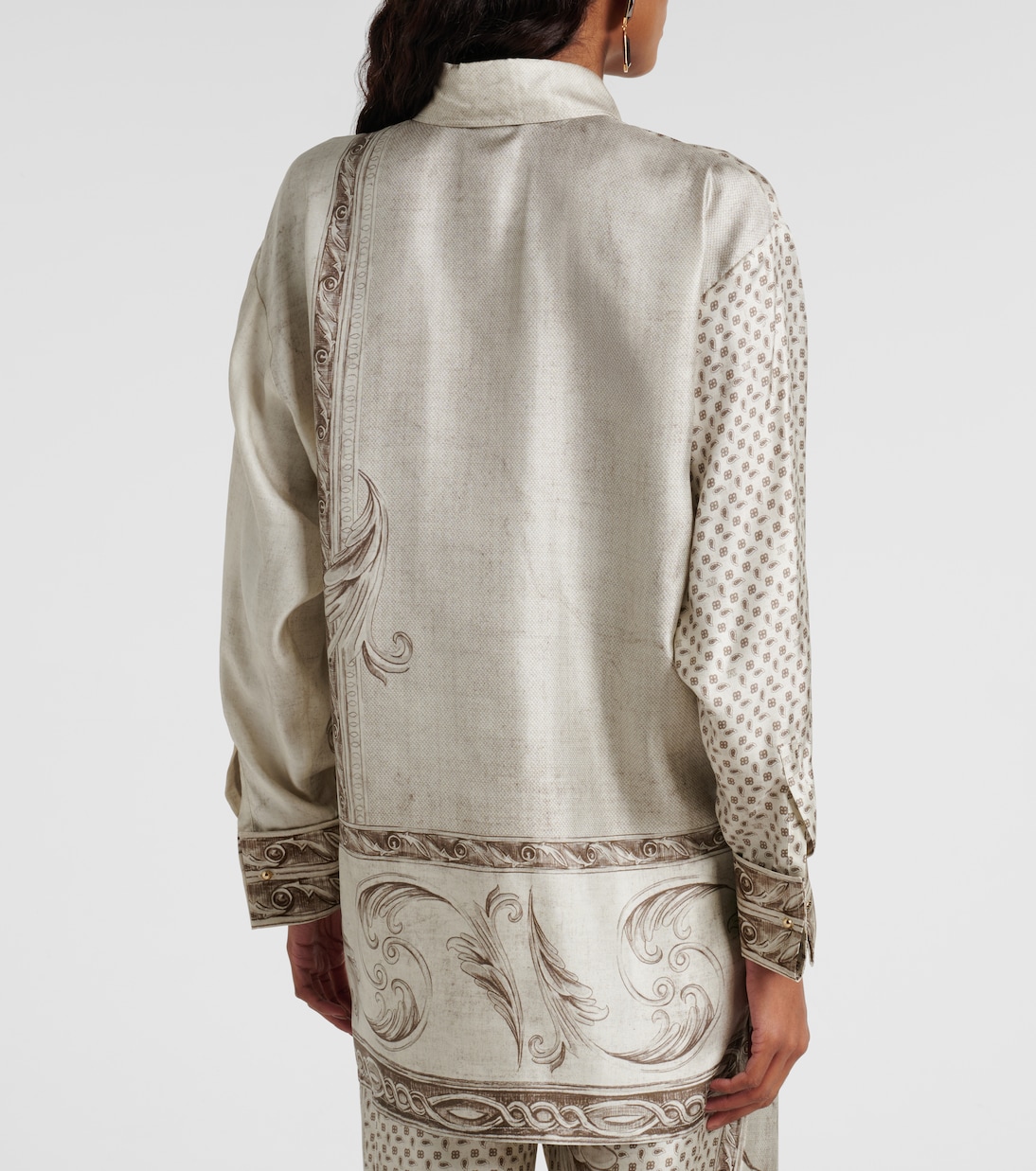 Grado printed silk satin shirt | Max Mara