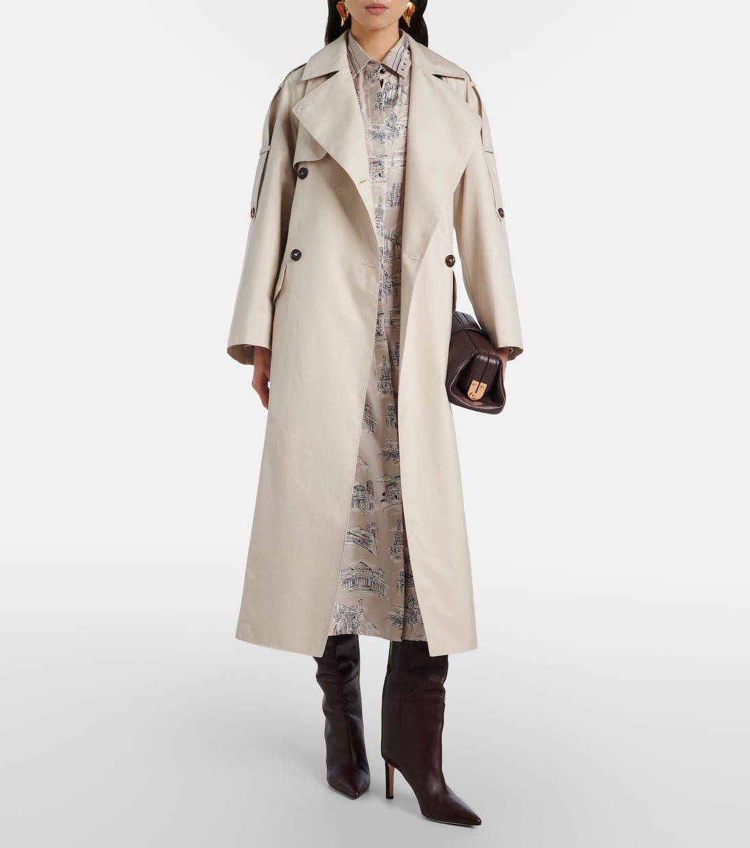 The Cube Delfino twill trench coat | Max Mara