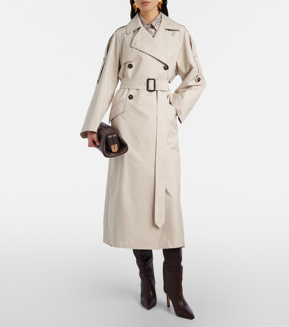 The Cube Delfino twill trench coat | Max Mara