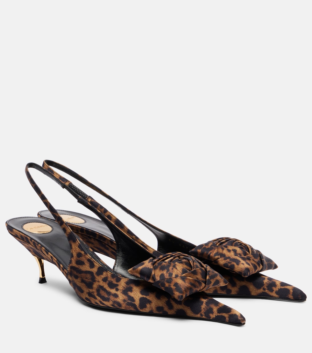 Dakota 50 leopard-print slingback pumps | Saint Laurent