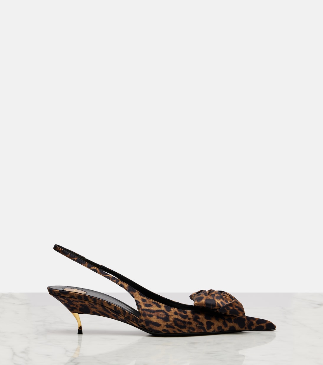 Dakota 50 leopard-print slingback pumps | Saint Laurent
