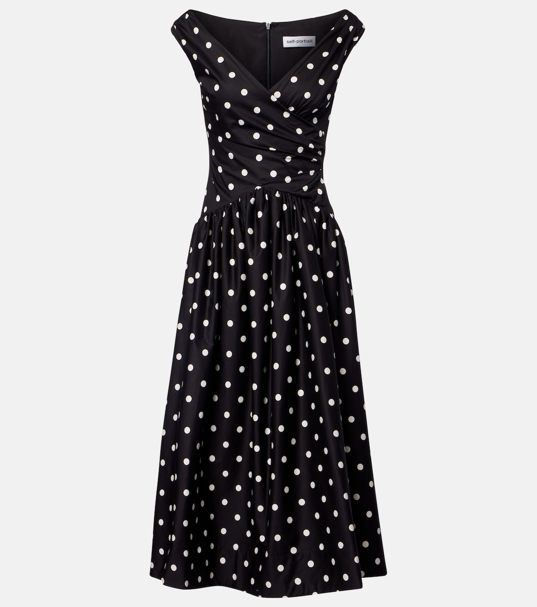 Midikleid aus Baumwolle | Self-Portrait