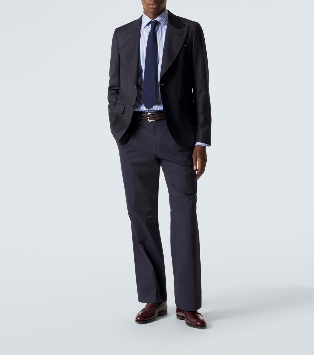 Striped cotton poplin shirt | Canali