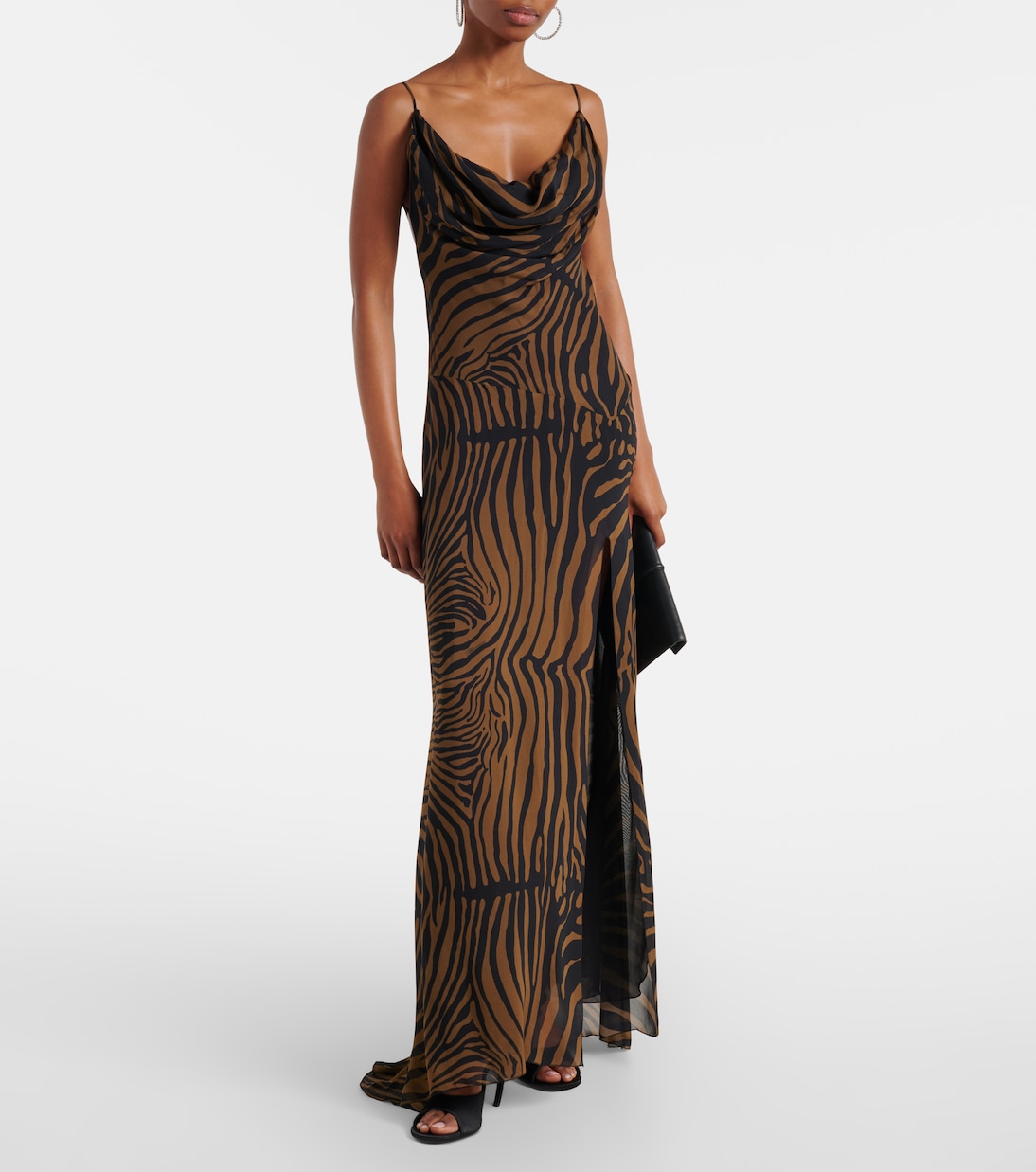 Zebra-print maxi dress | Blumarine