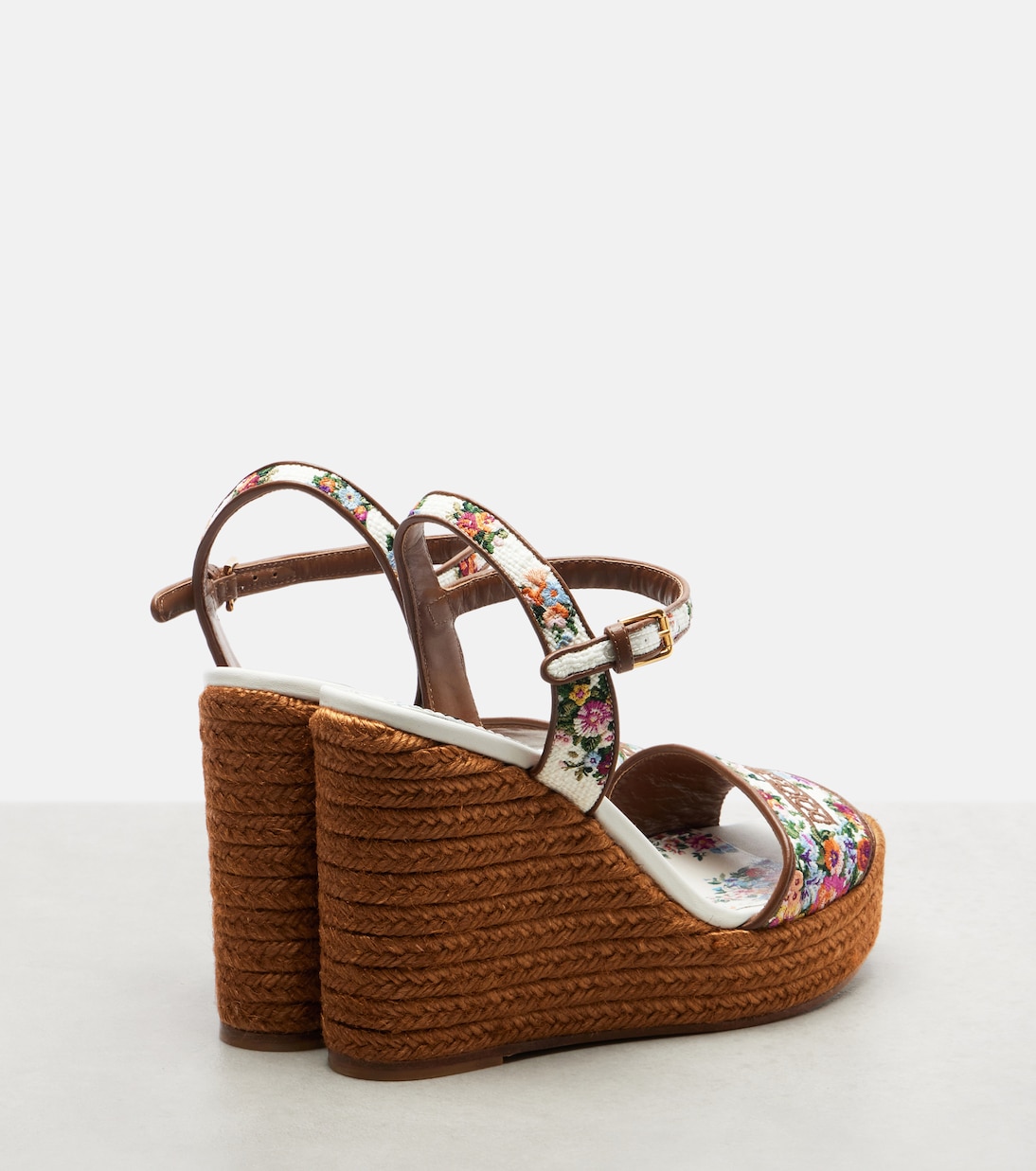 Floral embroidered espadrille wedges | Dolce&Gabbana