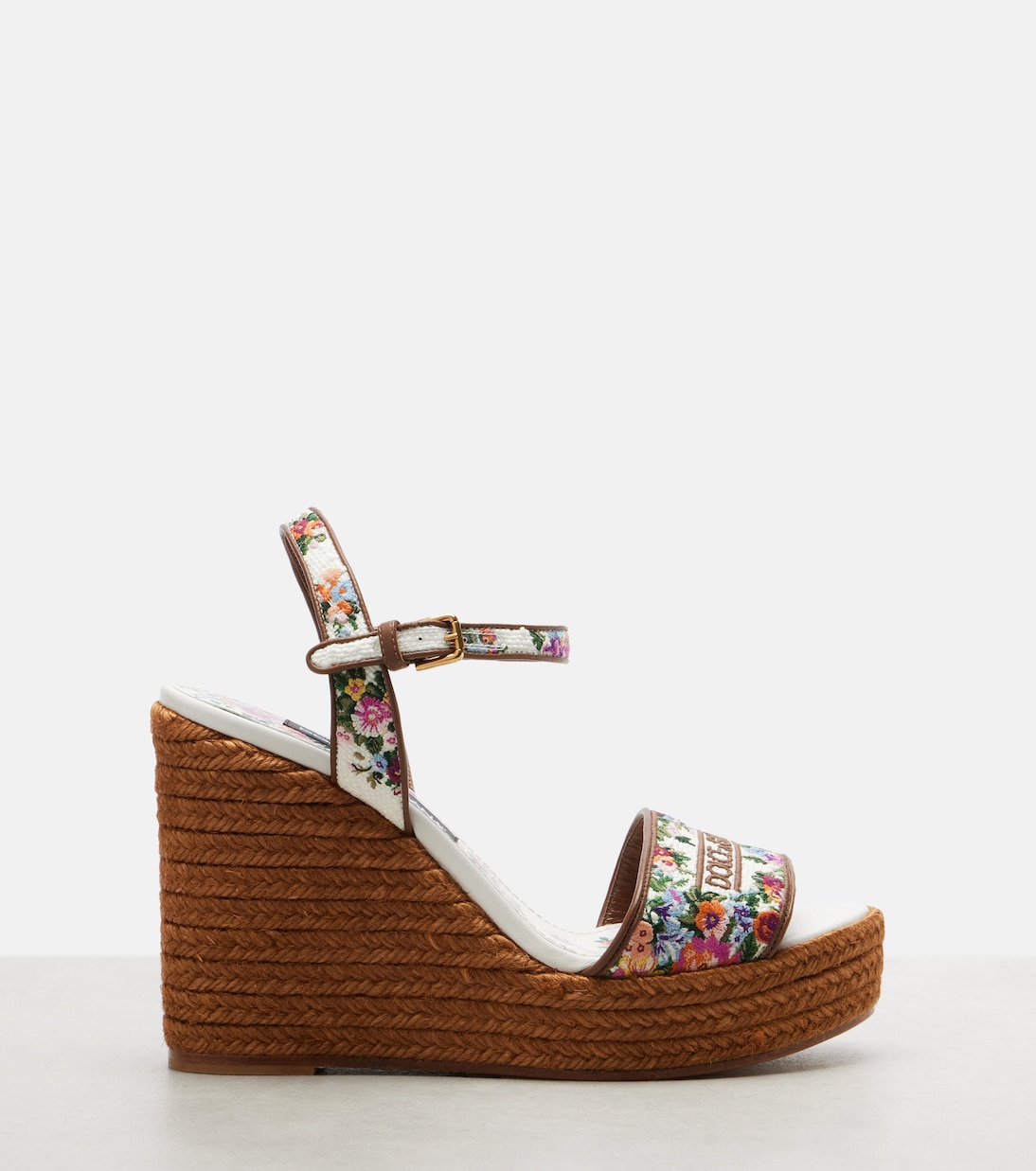 Floral embroidered espadrille wedges | Dolce&Gabbana