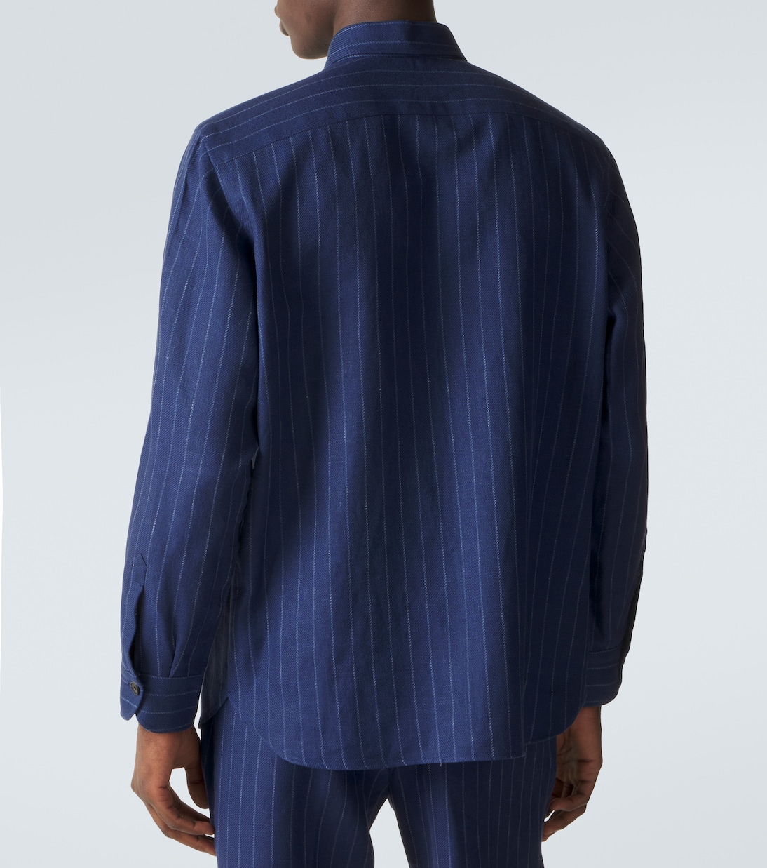 Chemise Slash en lin et laine mélangés | Rubinacci