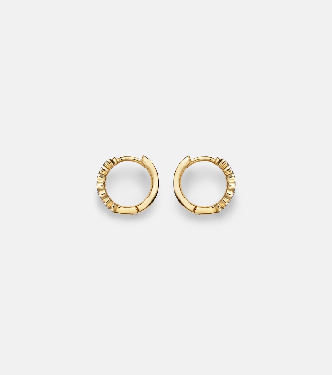 Boucles d'oreilles en or 14 ct (585/1000) avec diamants | Mateo