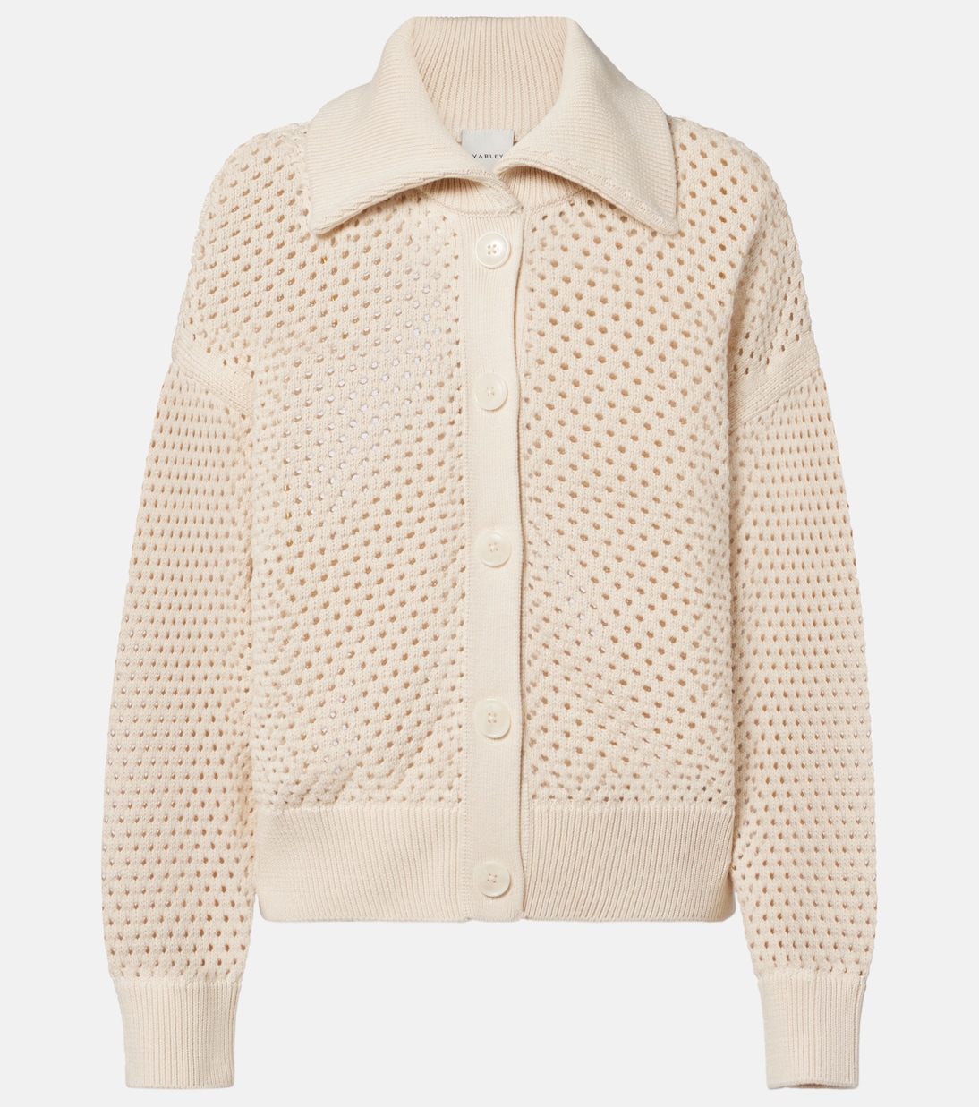 Myrtle pointelle cotton cardigan | Varley