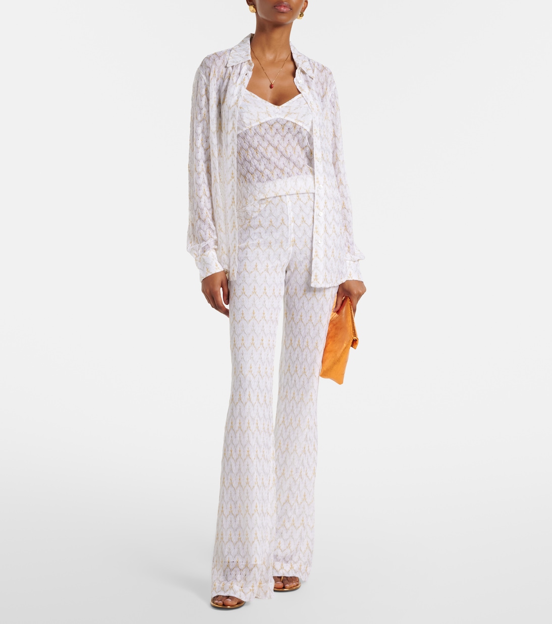 Pantalones flared de lamé | Missoni