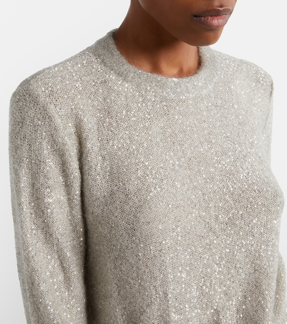 Pullover mit Pailletten | Brunello Cucinelli