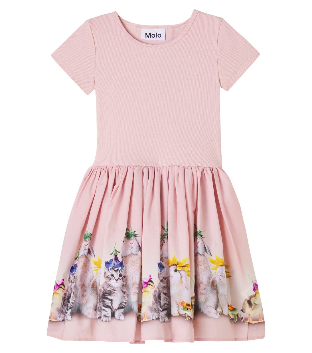 Printed cotton-blend dress | Molo