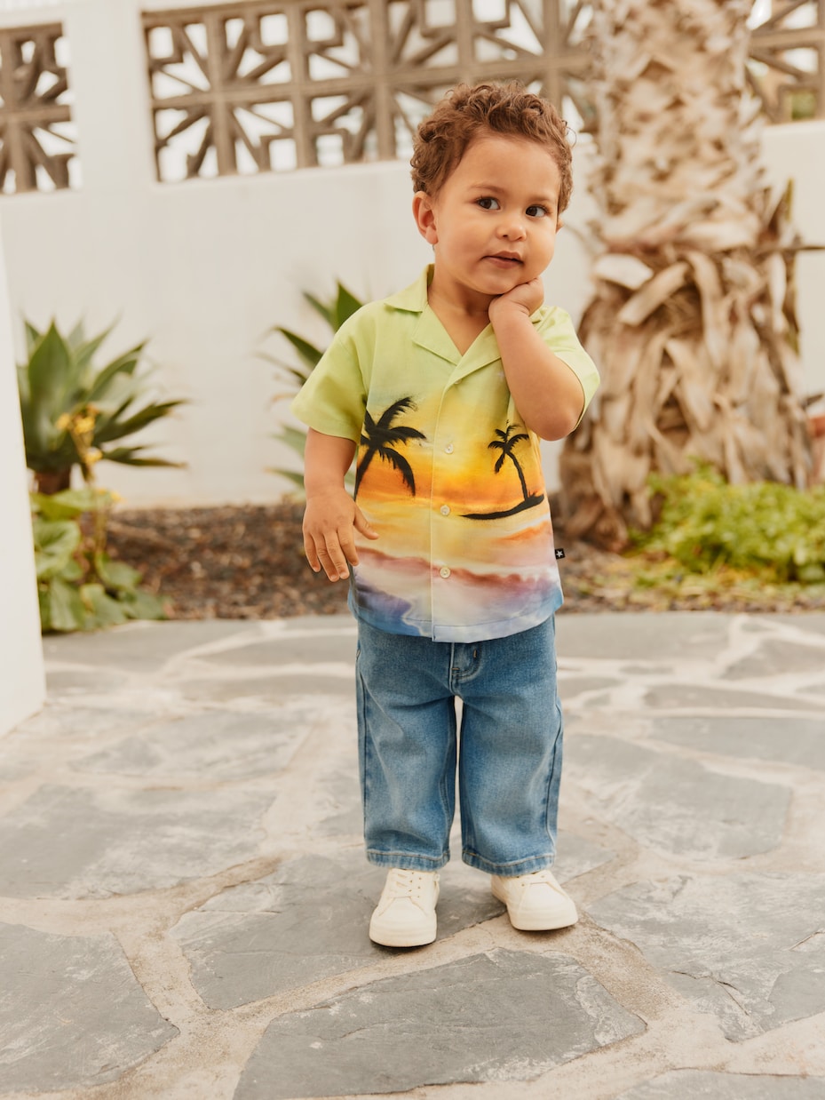 Bébé – Chemise Eyou imprimée en coton | Molo