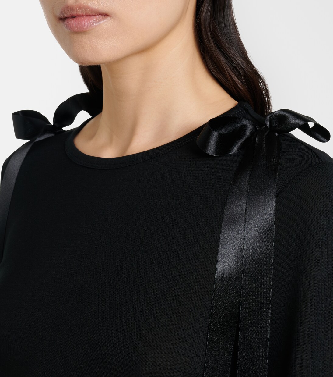 Bow-detail jersey top | Simone Rocha