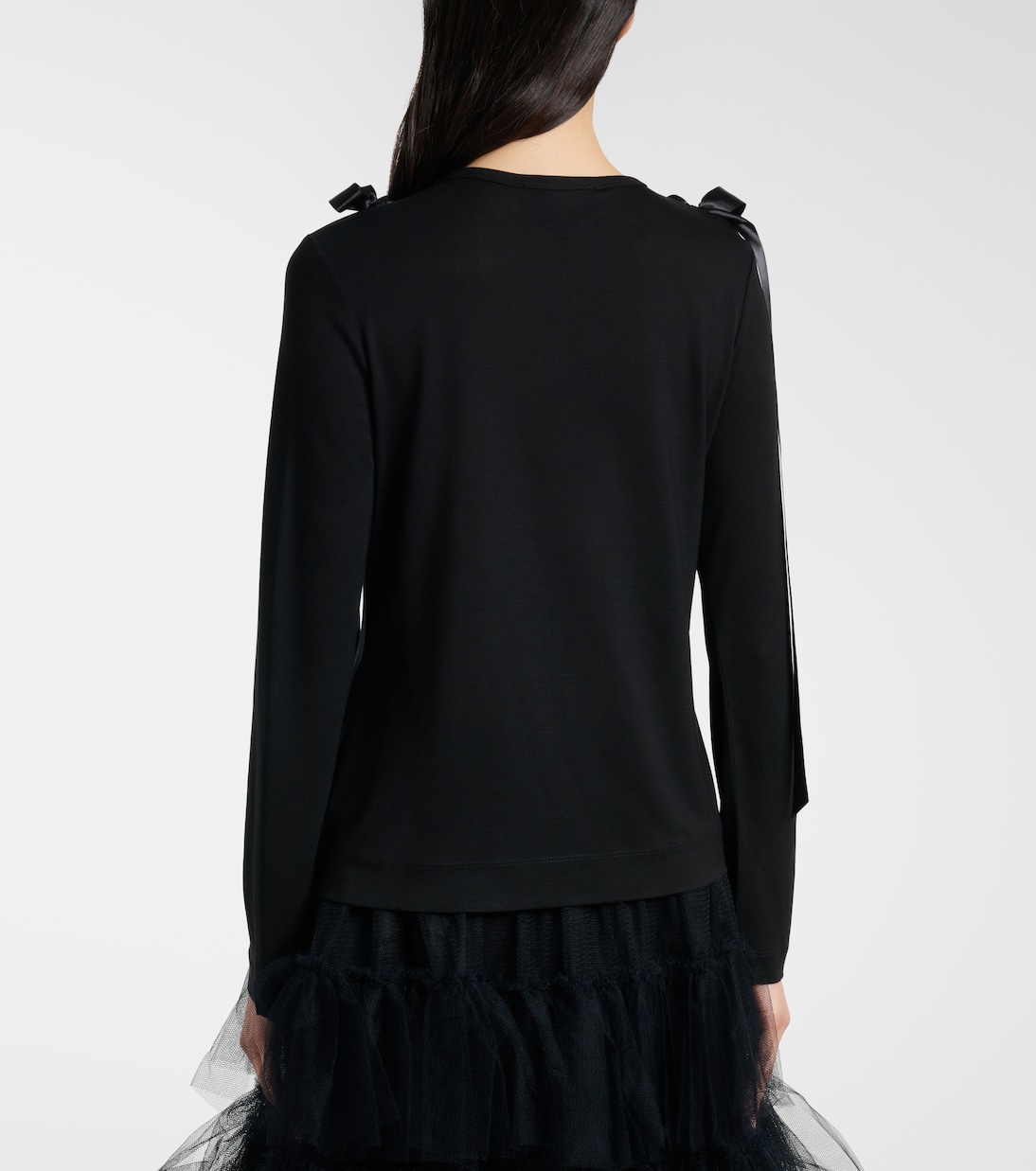 Bow-detail jersey top | Simone Rocha