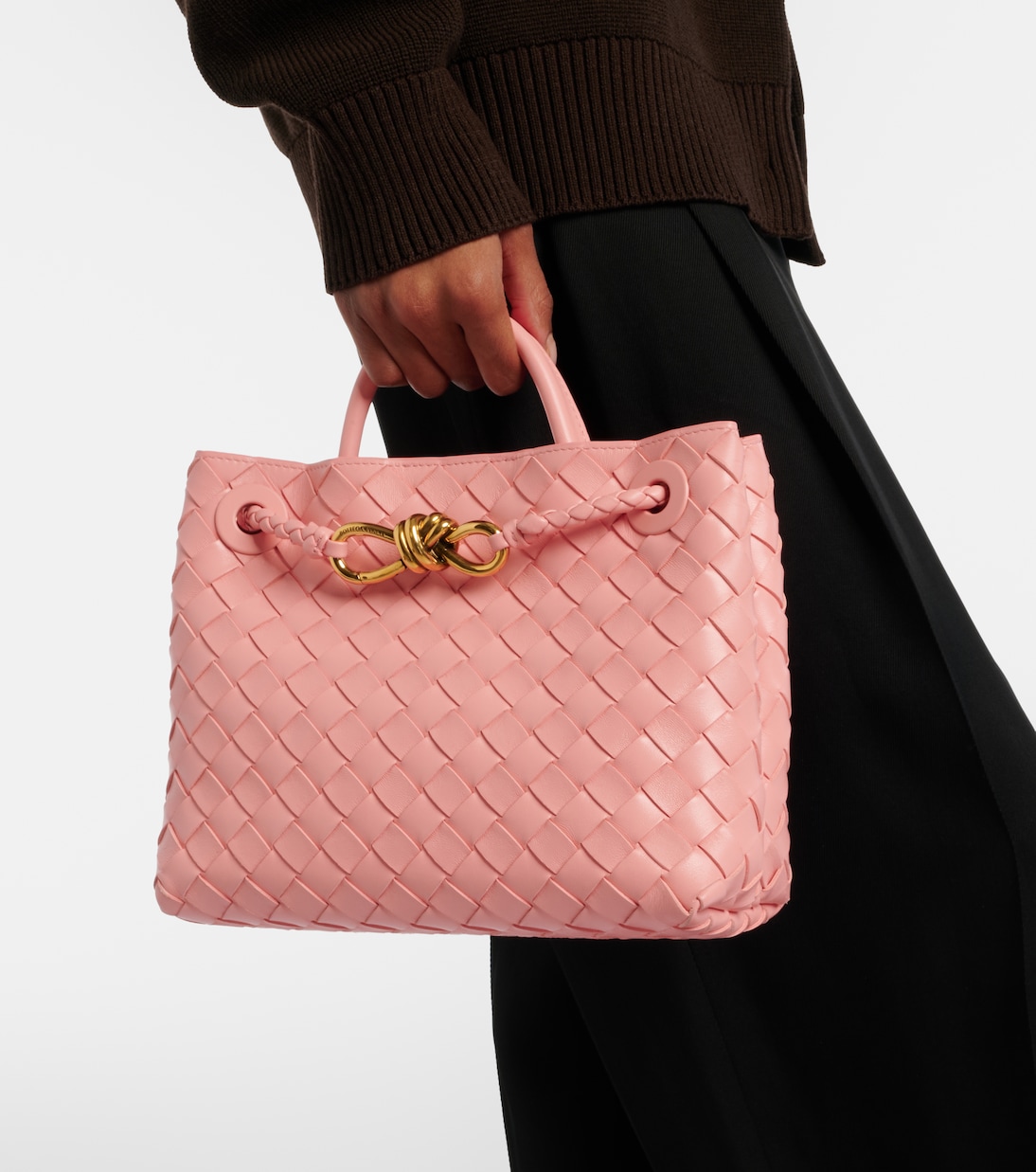 Henkeltasche Andiamo Small aus Leder | Bottega Veneta