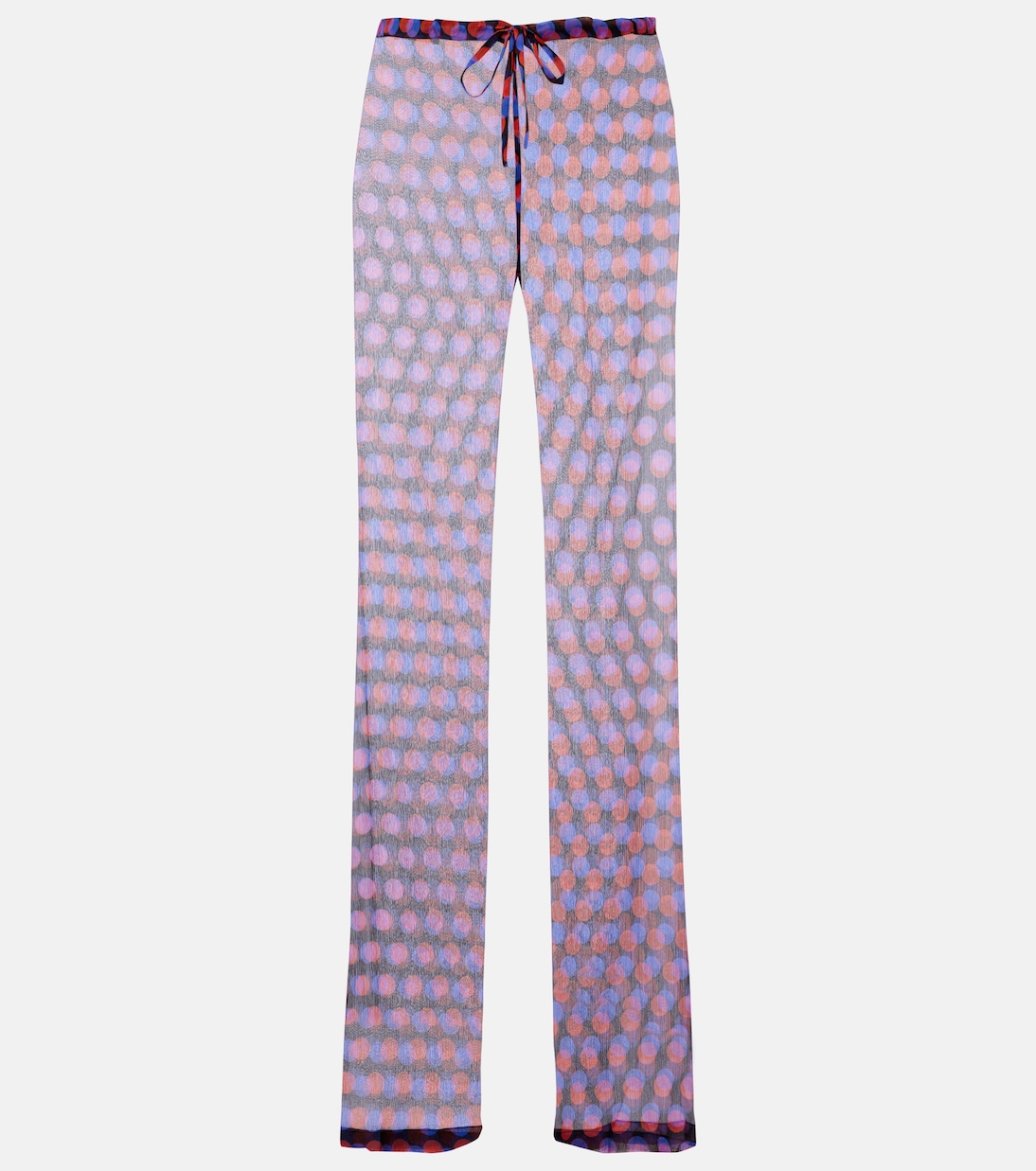 Polka-dot silk straight pants | Dries Van Noten
