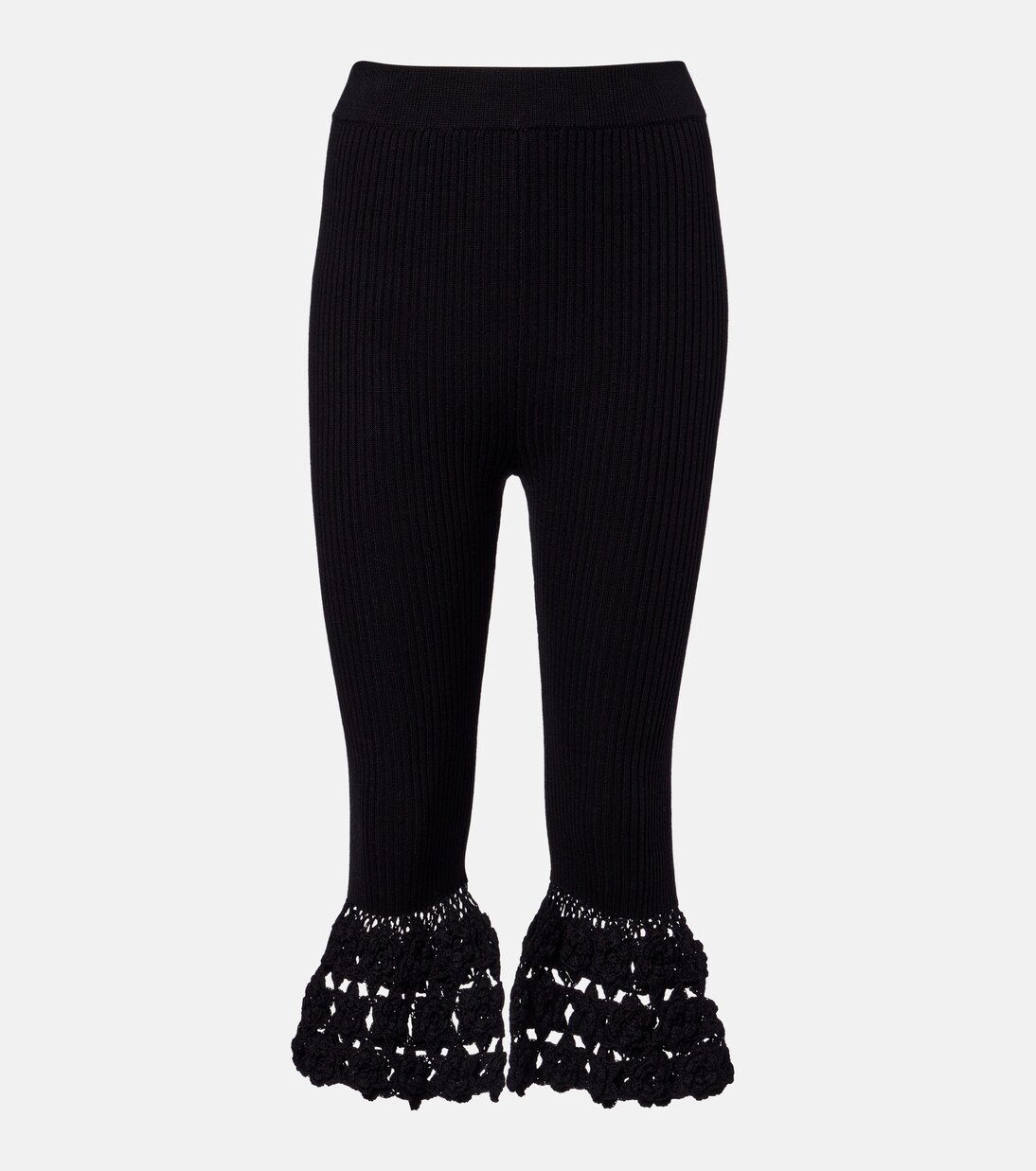 Pantalones Capri en mezcla de algodón con bordado | Ganni