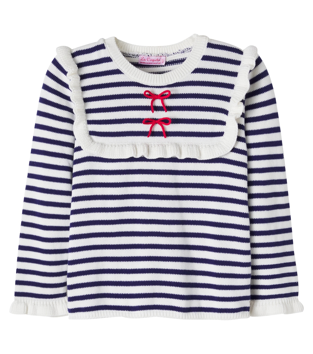 Candela striped cotton sweater | La Coqueta