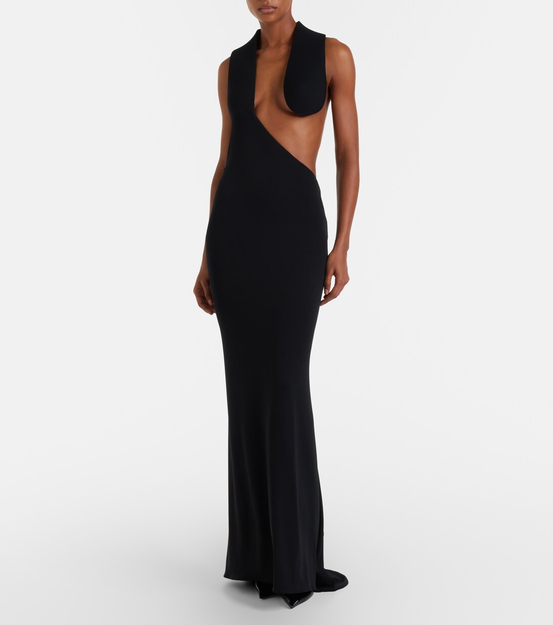 Impossible asymmetric jersey gown | Tom Ford