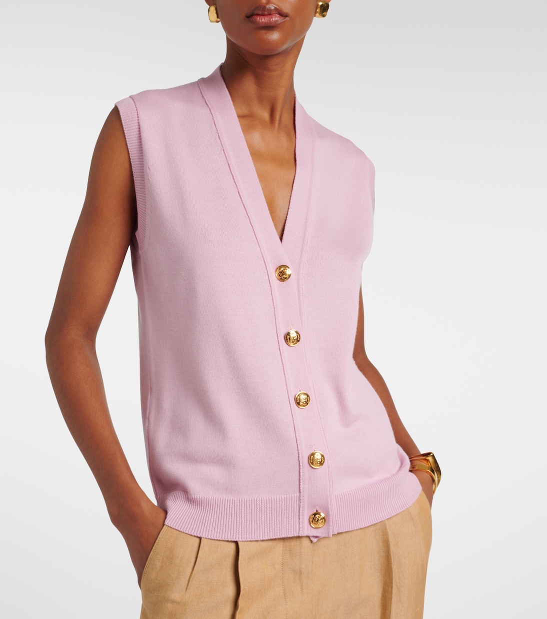 Sebright wool, silk, and cashmere vest | Blazé Milano