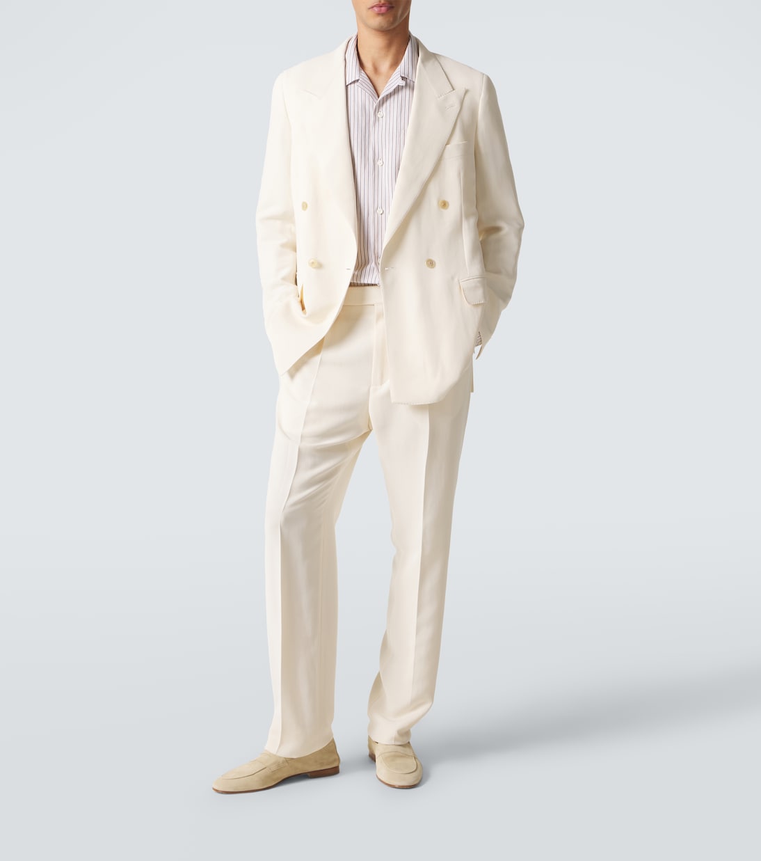 Pietro silk and cotton-blend suit pants | Umit Benan