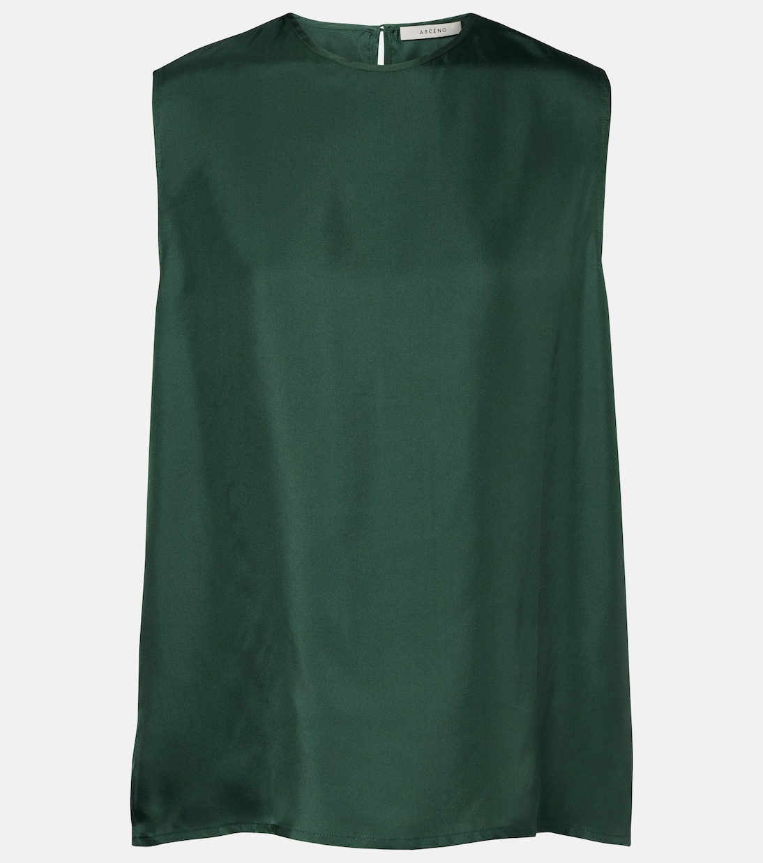 Trento silk twill tank top | Asceno
