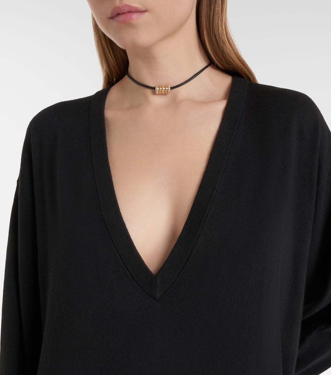 Abito lungo N°480 Invite in cotone e cashmere | Extreme Cashmere