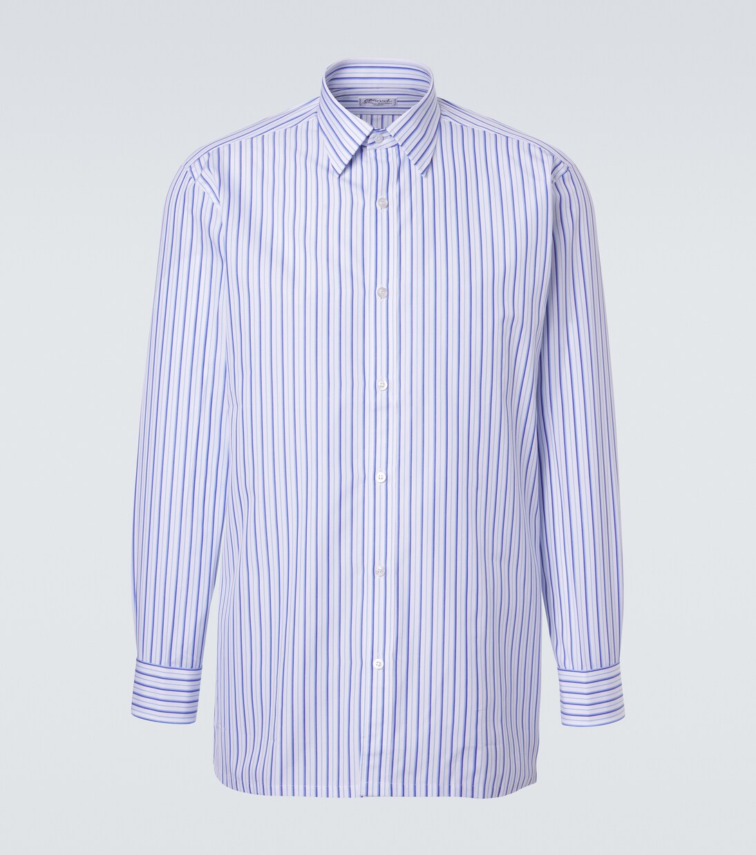 Striped cotton poplin shirt | Charvet
