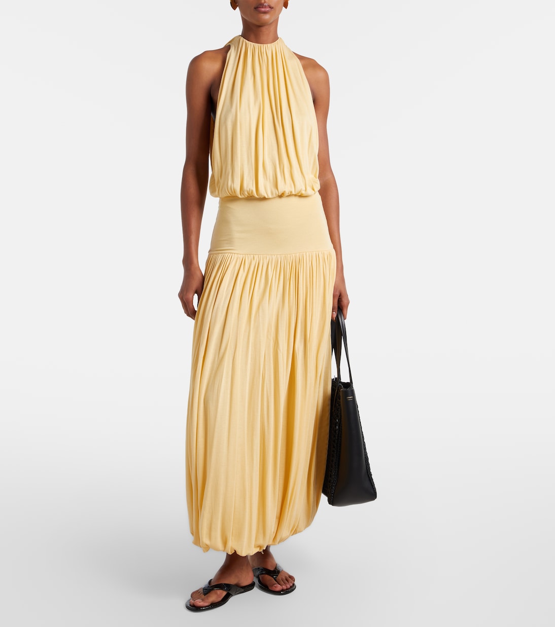 Croc-effect leather thong sandals | Le Monde Béryl