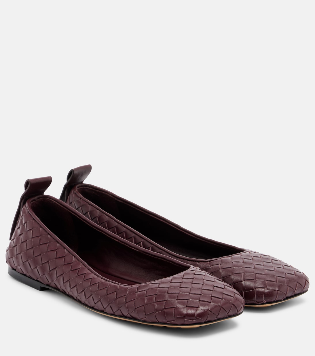 Charlotte Intrecciato leather ballet flats | Bottega Veneta