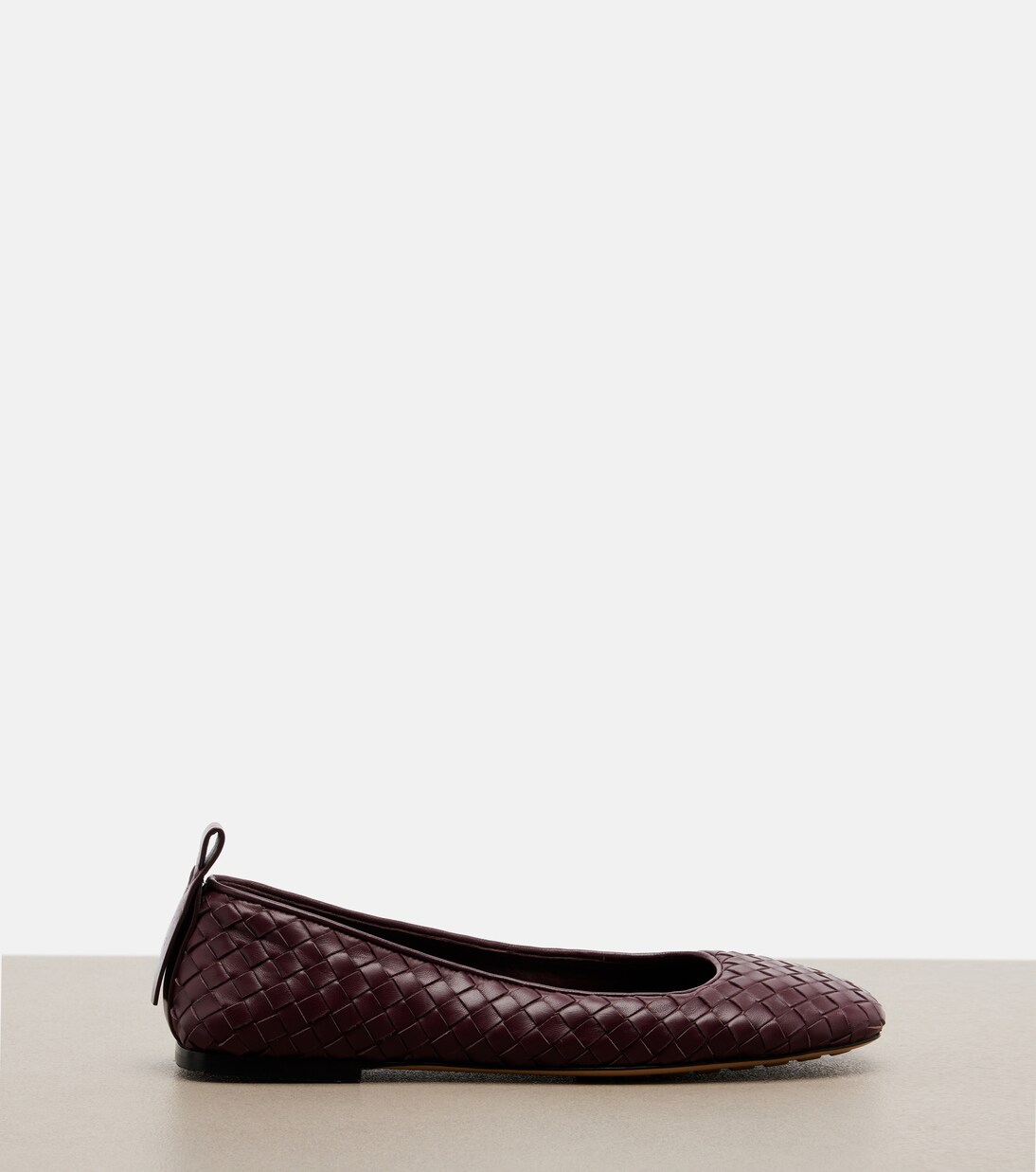 Charlotte Intrecciato leather ballet flats | Bottega Veneta
