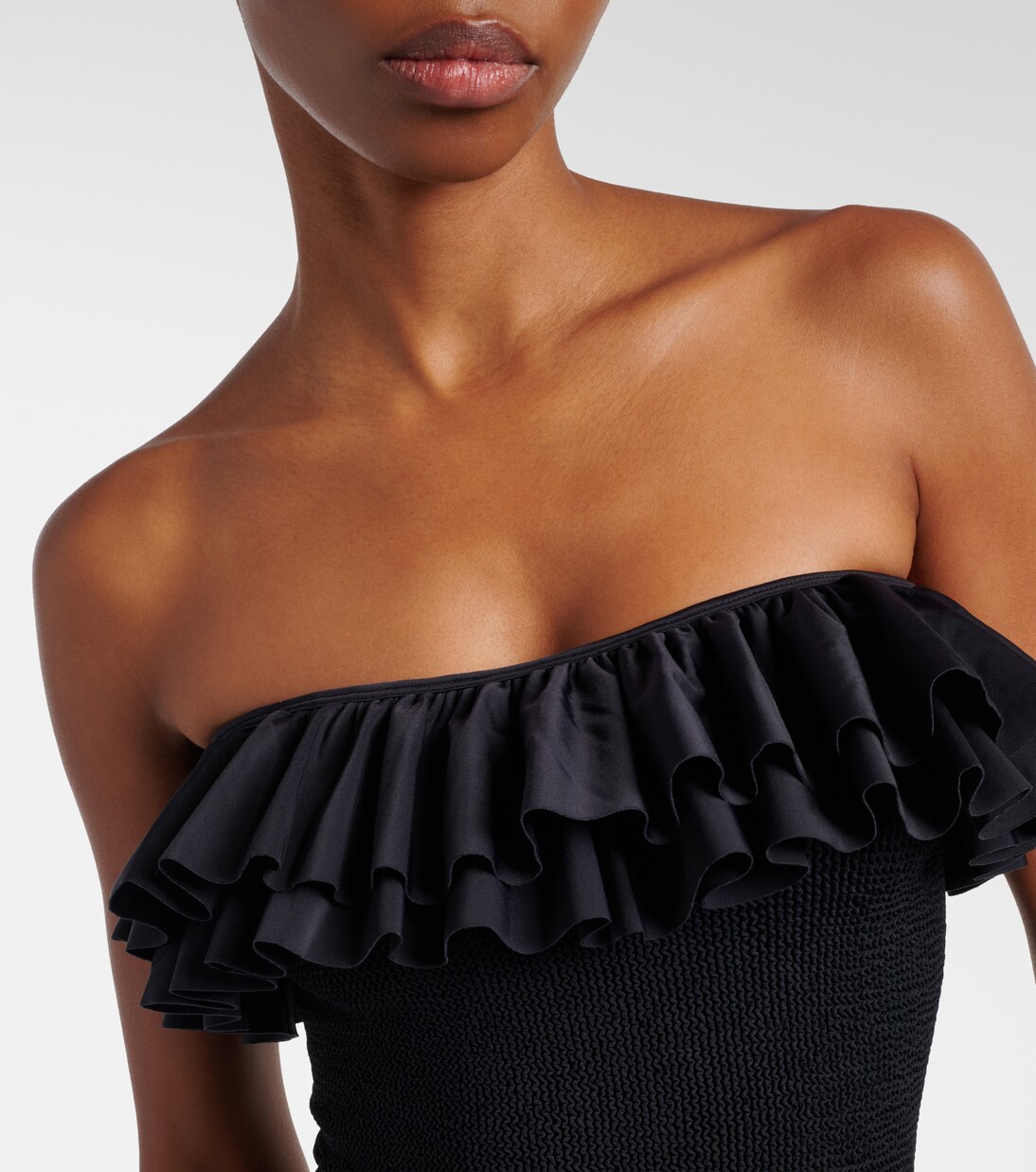 Eloise ruffled swimsuit | Hunza G