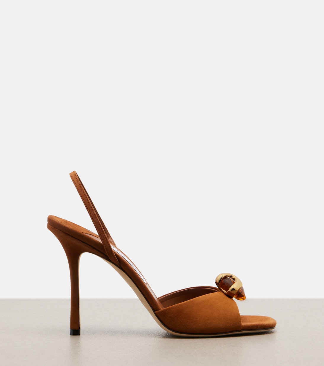 Emani embellished suede slingback sandals | Jimmy Choo