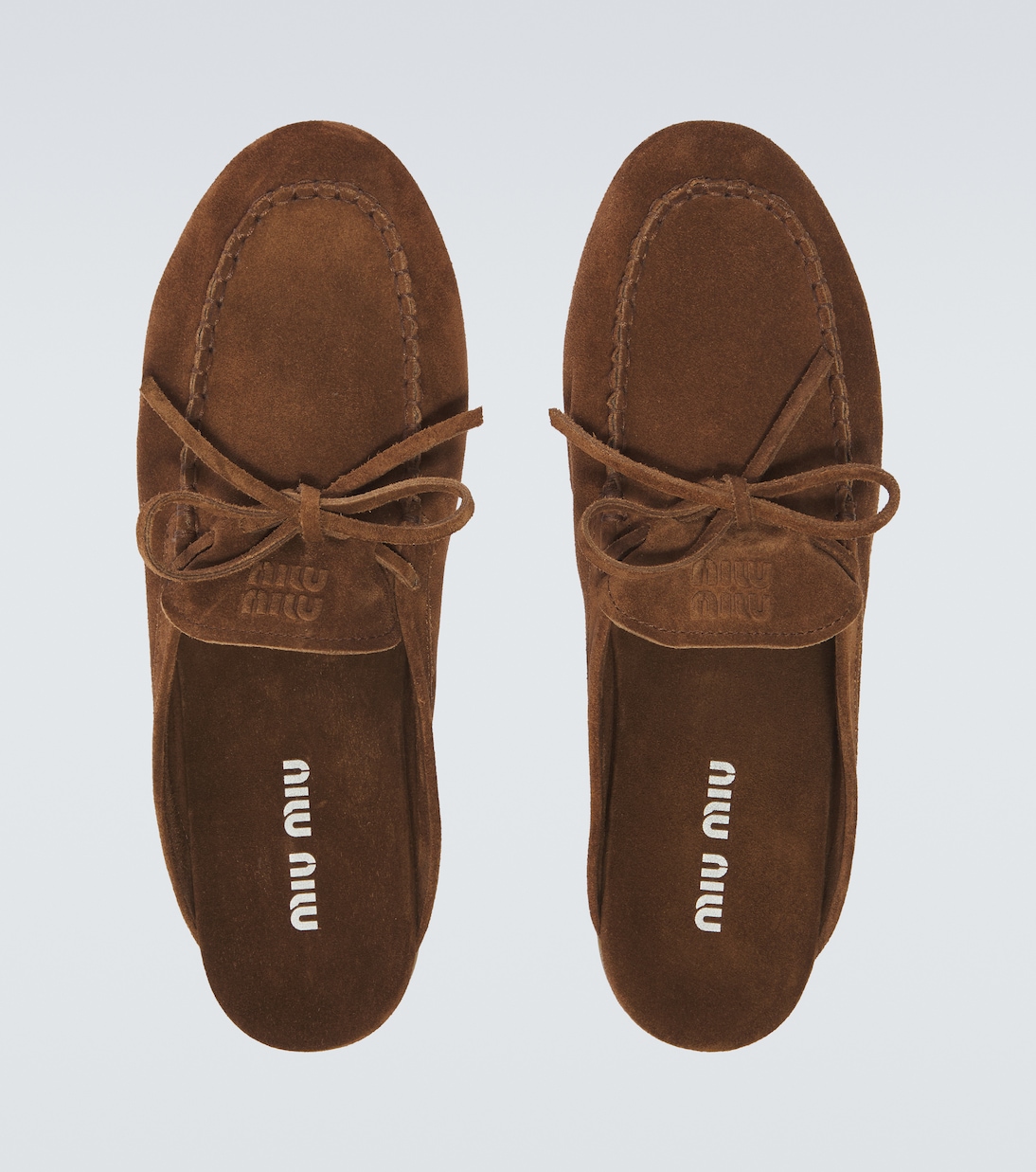 Slippers aus Veloursleder | Miu Miu