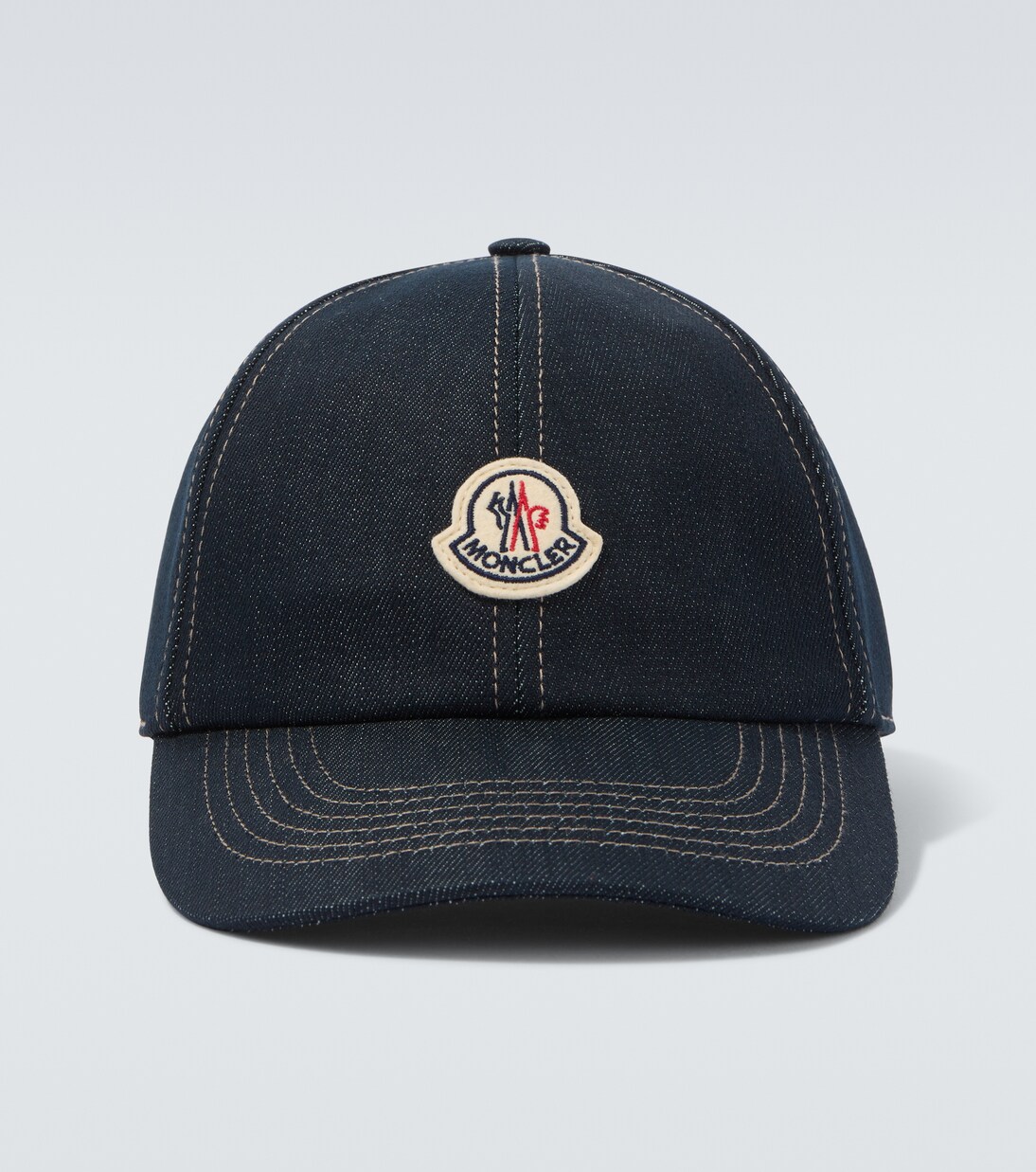Logo denim baseball cap | Moncler