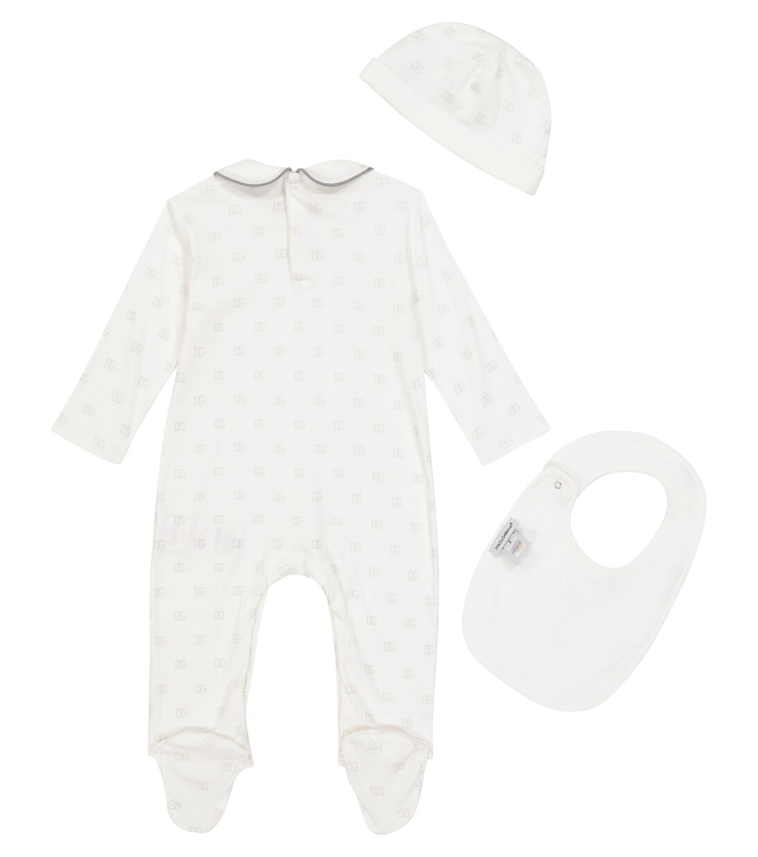 Baby cotton onesie, hat and bib set | Dolce&Gabbana Kids
