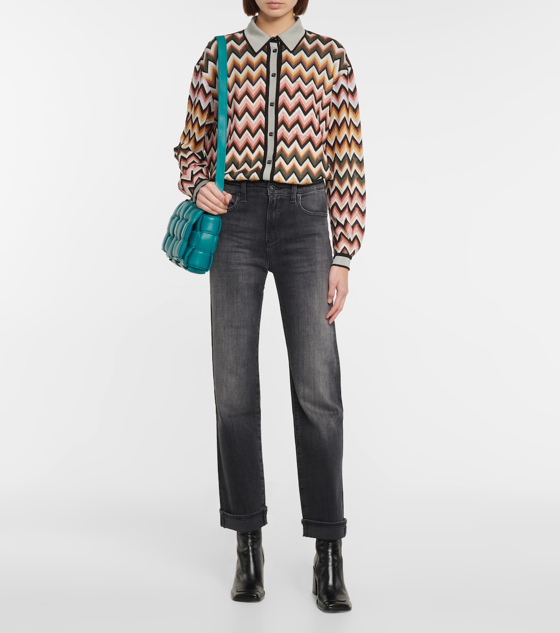 High-Rise Straight Jeans Alexxis | AG Jeans