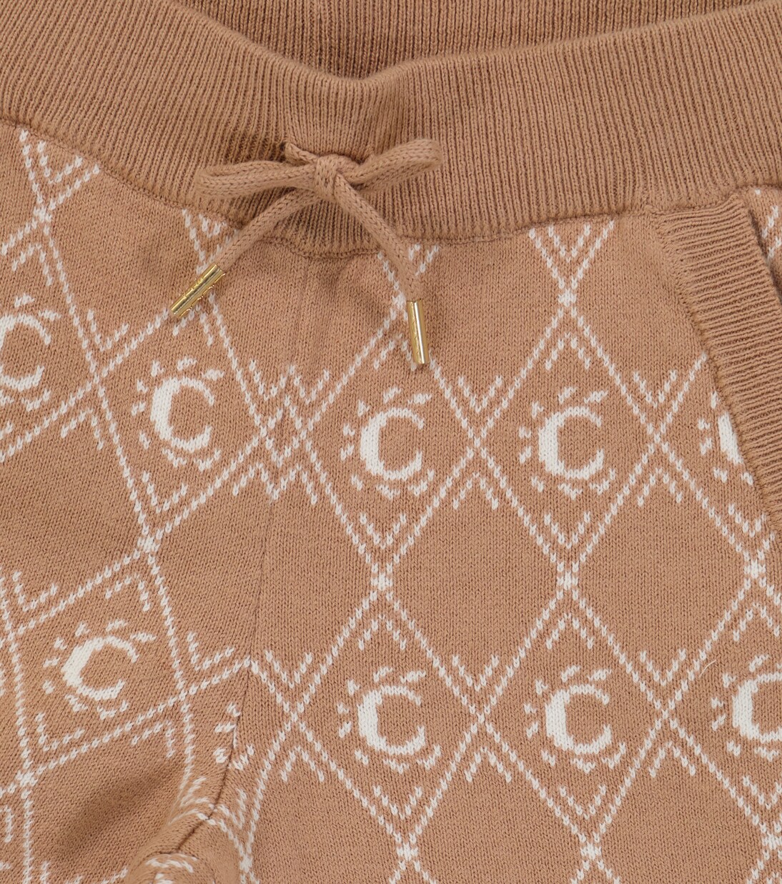 Jacquard cotton-blend sweatpants | Chloé Kids