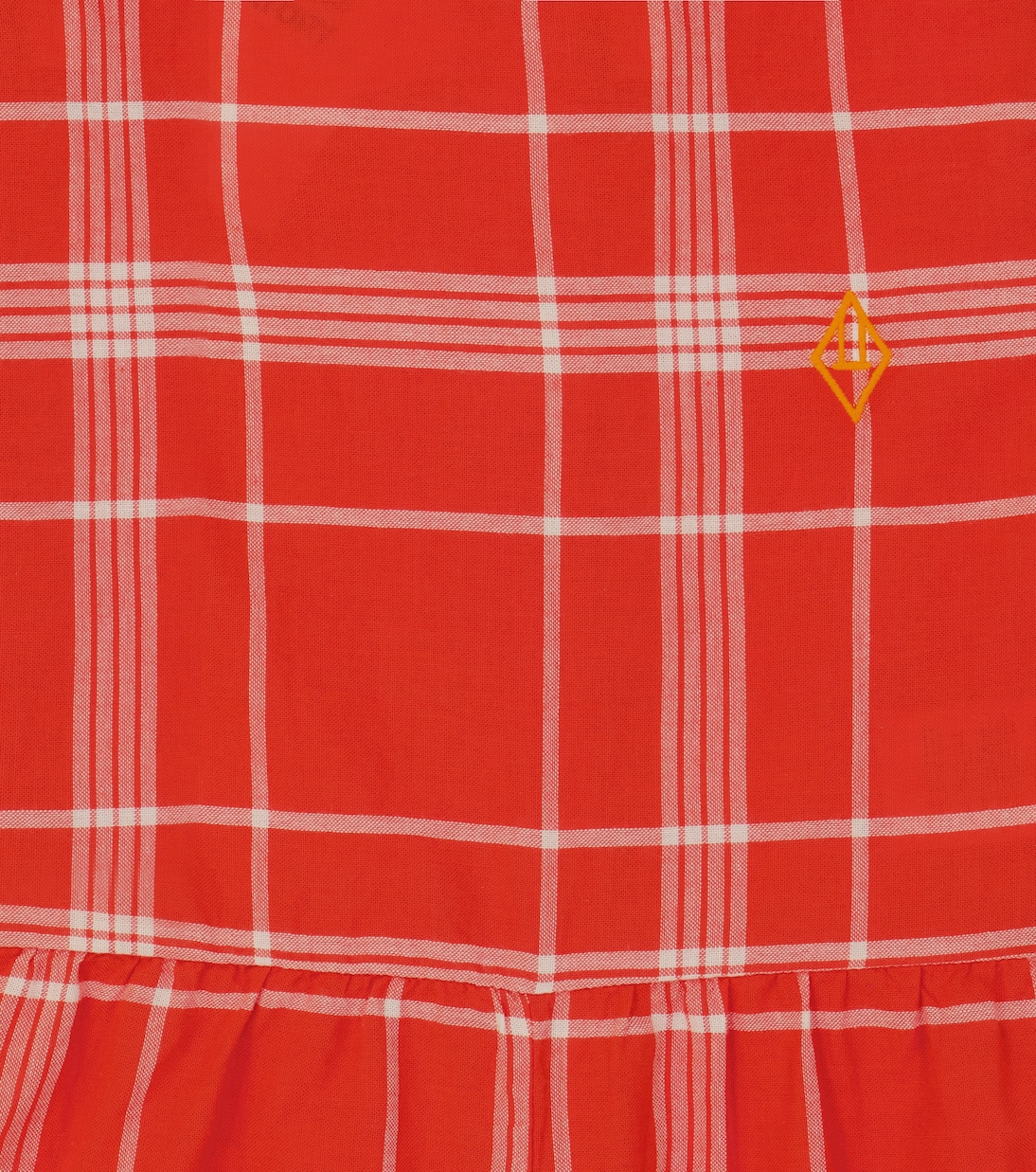 Squirrel checked cotton romper | The Animals Observatory