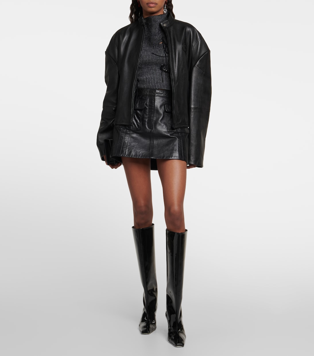 Patent leather knee-high boots | Acne Studios