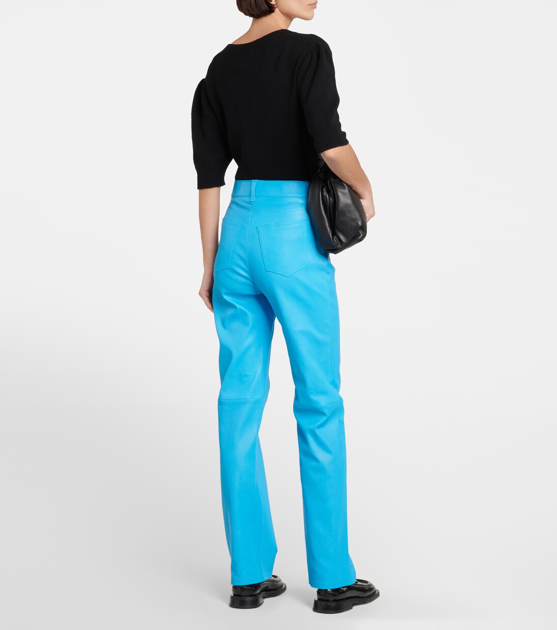 High-Rise-Hose Terry aus Leder | Stouls