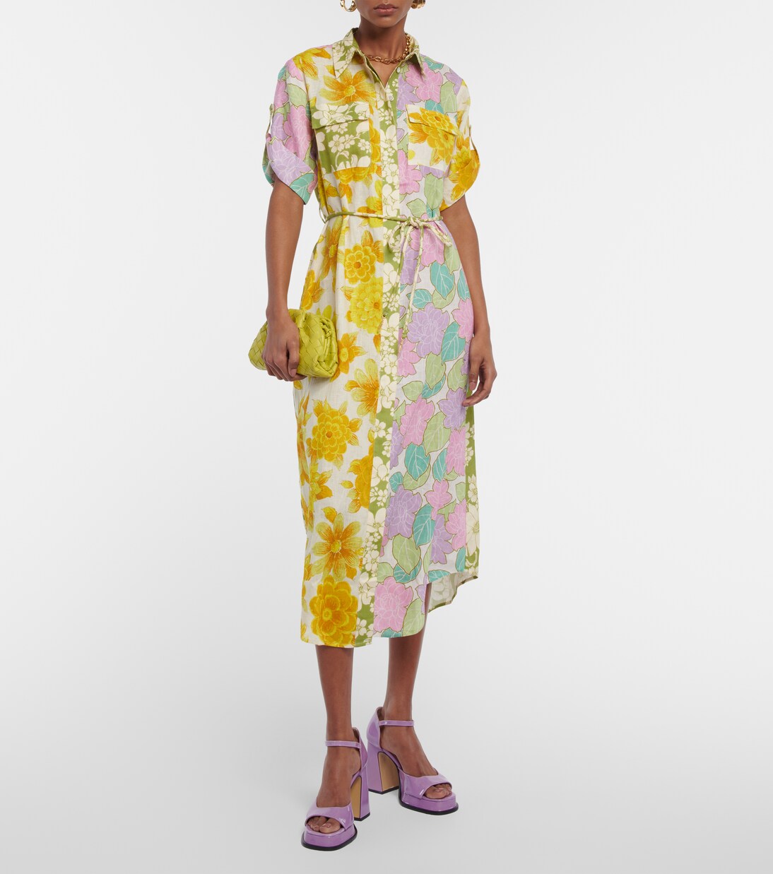 Robe chemise Elora en lin | Alémais