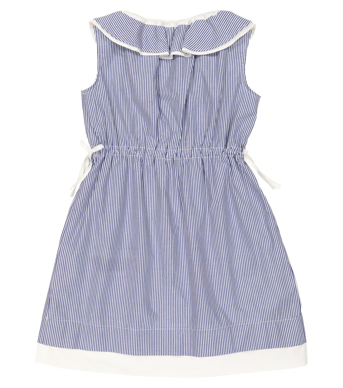 Striped cotton poplin dress | Il Gufo