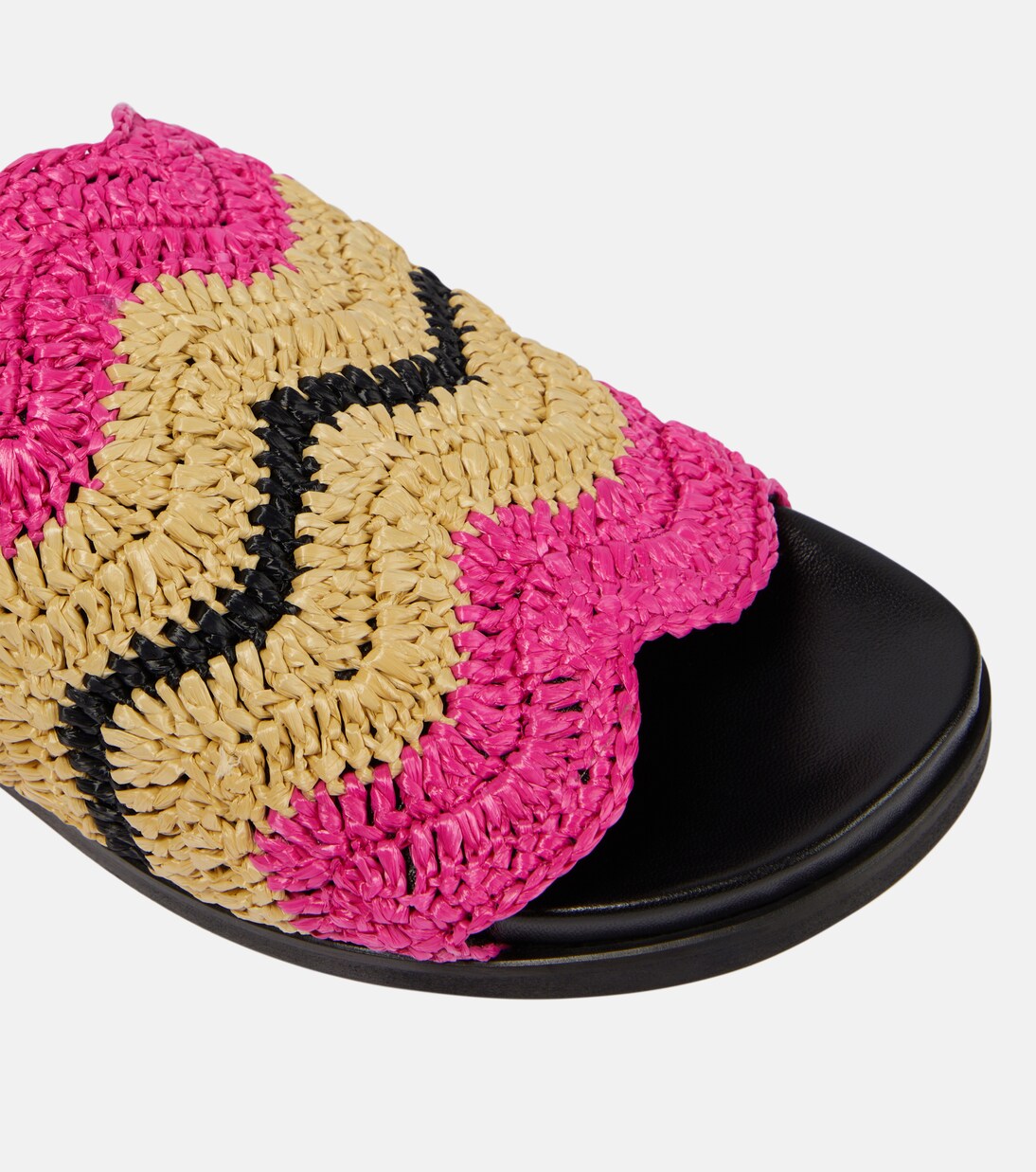 Pantoletten aus Häkelstrick | Marni
