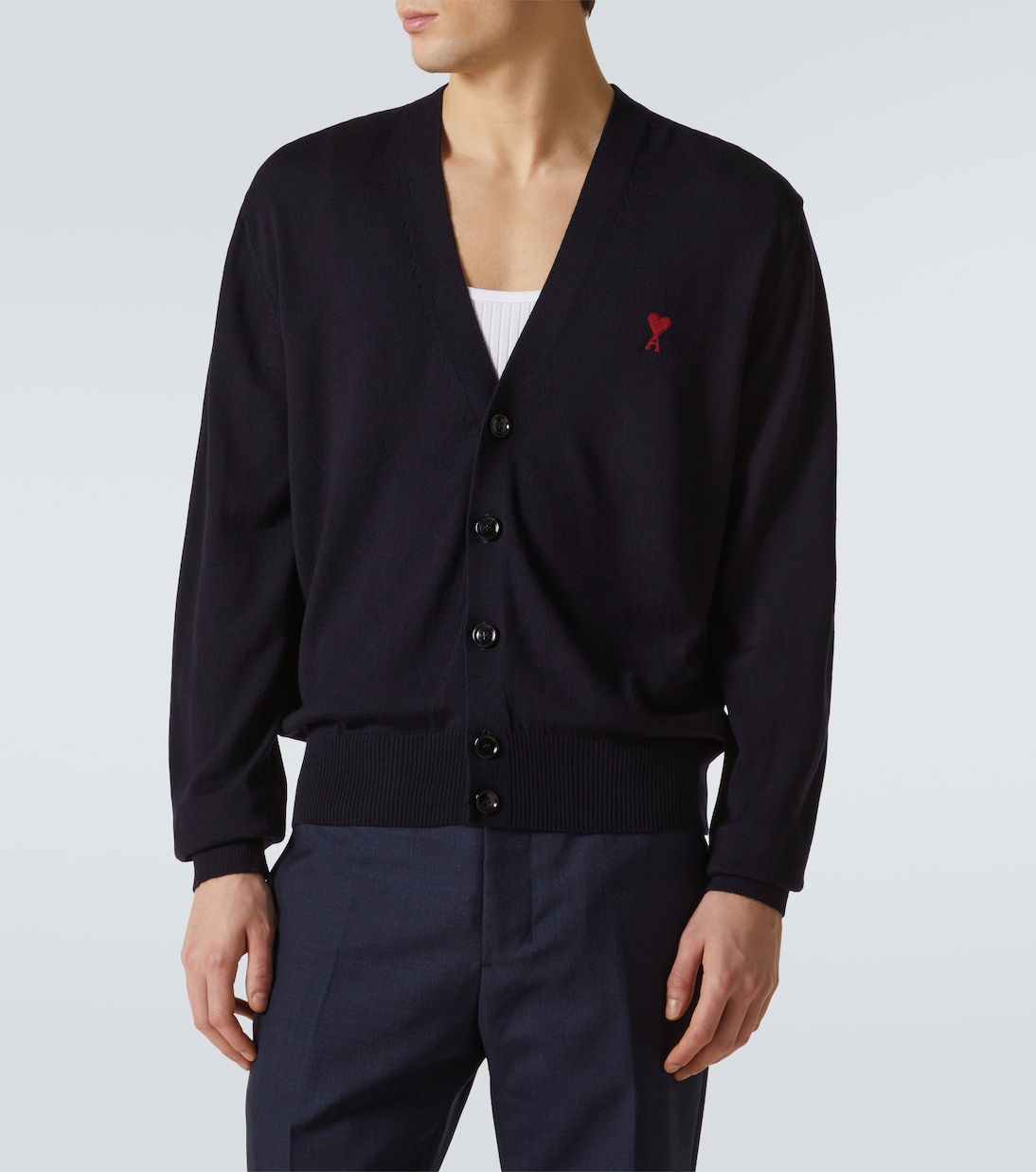 Ami De Cœur wool cardigan | Ami Paris