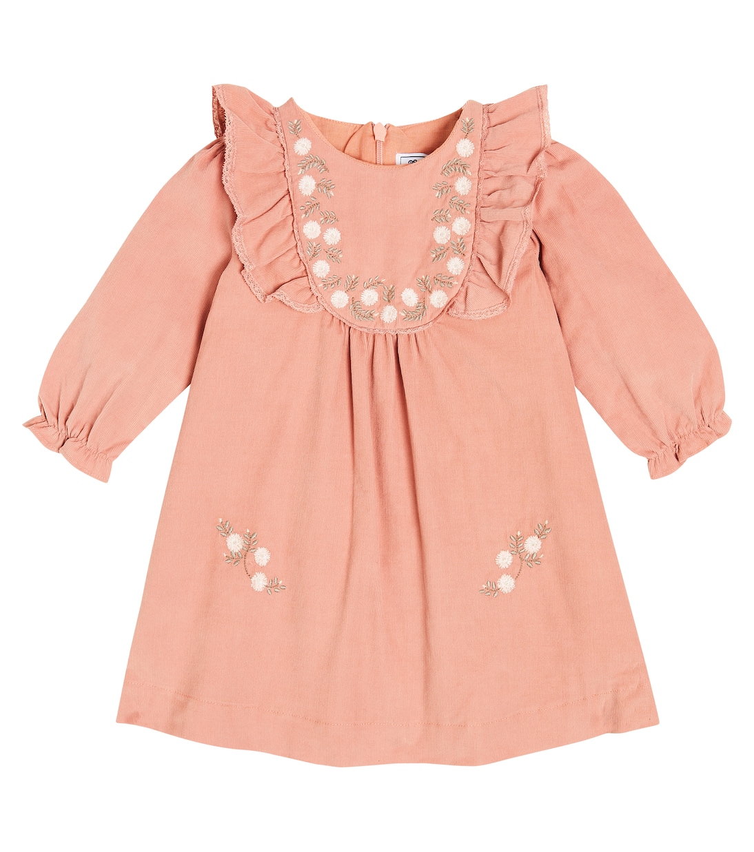 Baby - Abito in cotone con ricamo e stampa | Tartine et Chocolat