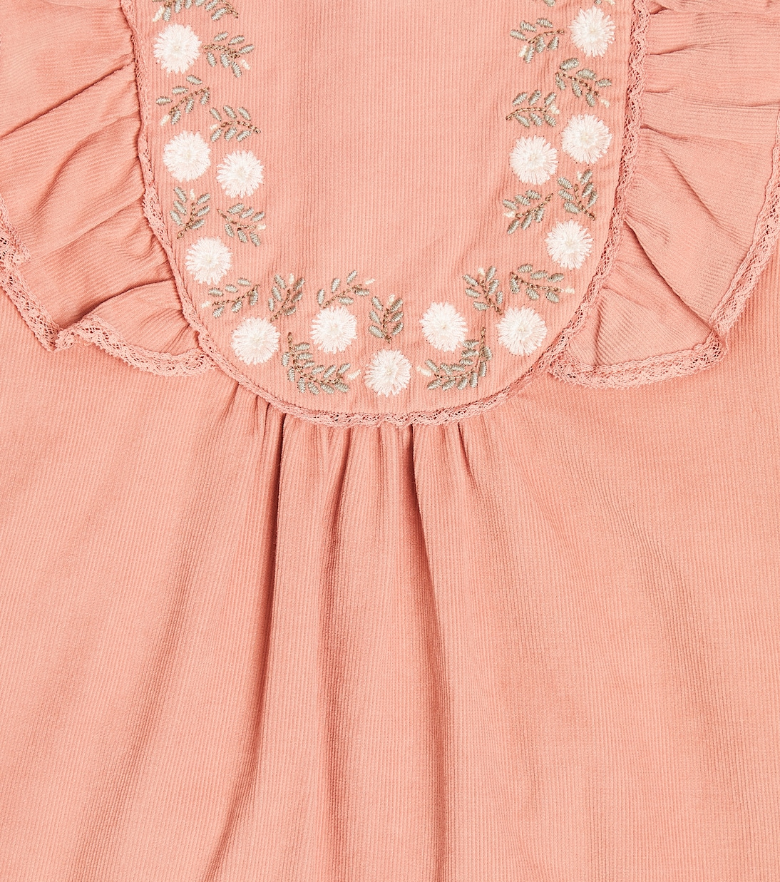 Baby - Abito in cotone con ricamo e stampa | Tartine et Chocolat