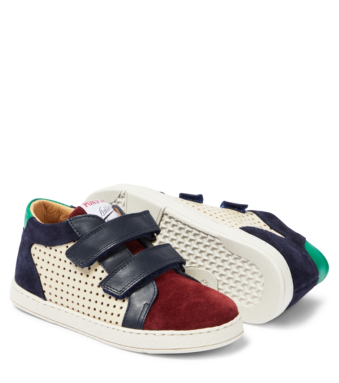 Mousse Easy Top leather and suede sneakers | Pom d'Api